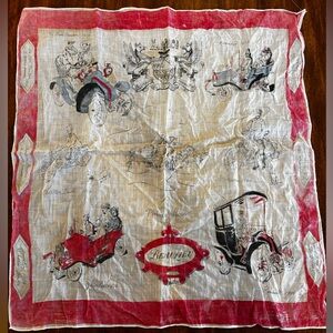 Vintage 1960’s printed BEAULIEU souvenir motor museum scarf!